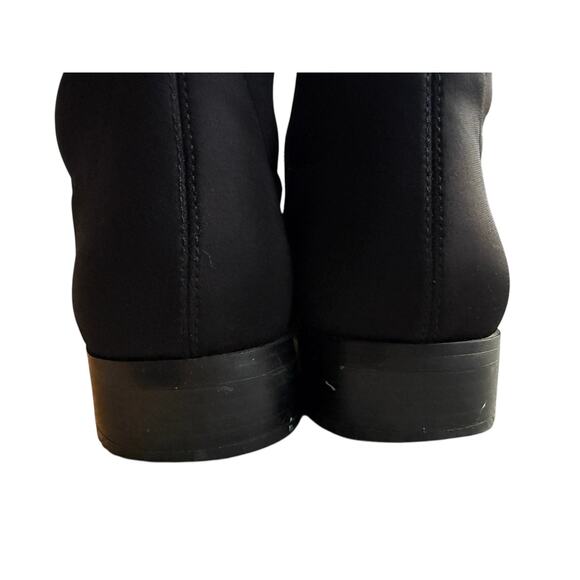 J.Crew Black Over-the-Knee Stretch Suede Flat Riding Boots Women’s Size 11 - Picture 7 of 12